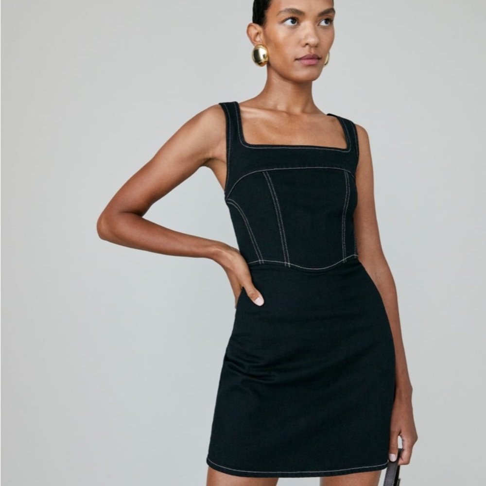 Reformation Black Mini Dress